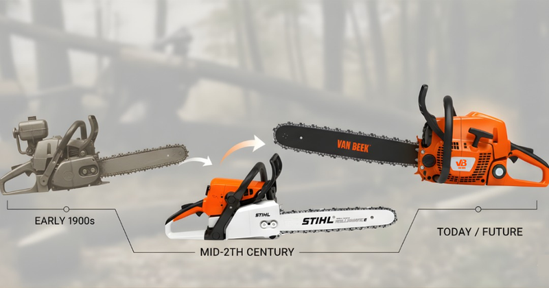 Historia y evolución de las motosierras en Chile (STIHL vs van Beek)