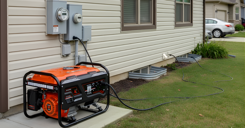 Imagen principal del post: Cómo conectar un generador a una casa