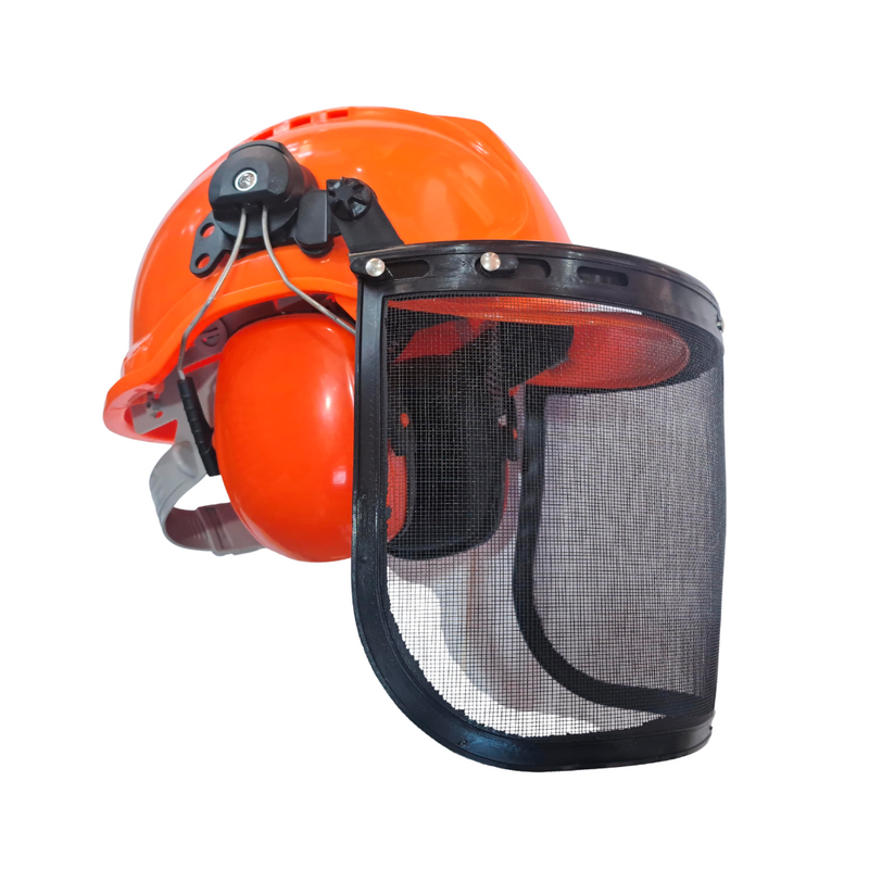 Casco Forestal con proteccion facial y de sonido van Beek