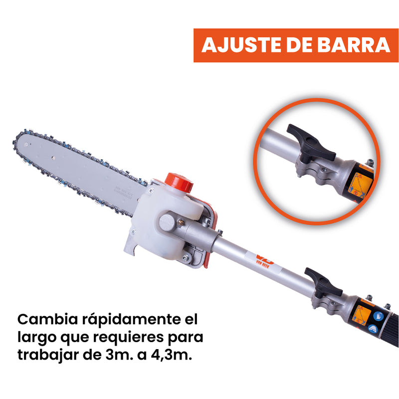 Podadora de Altura de 4.3 metros de largo y ancho de corte de 25cm Modelo vB270 van Beek