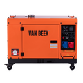 Generador Eléctrico Diésel 7.0 Kva insonorizado Monofásico/Trifásico van Beek vB7000DG