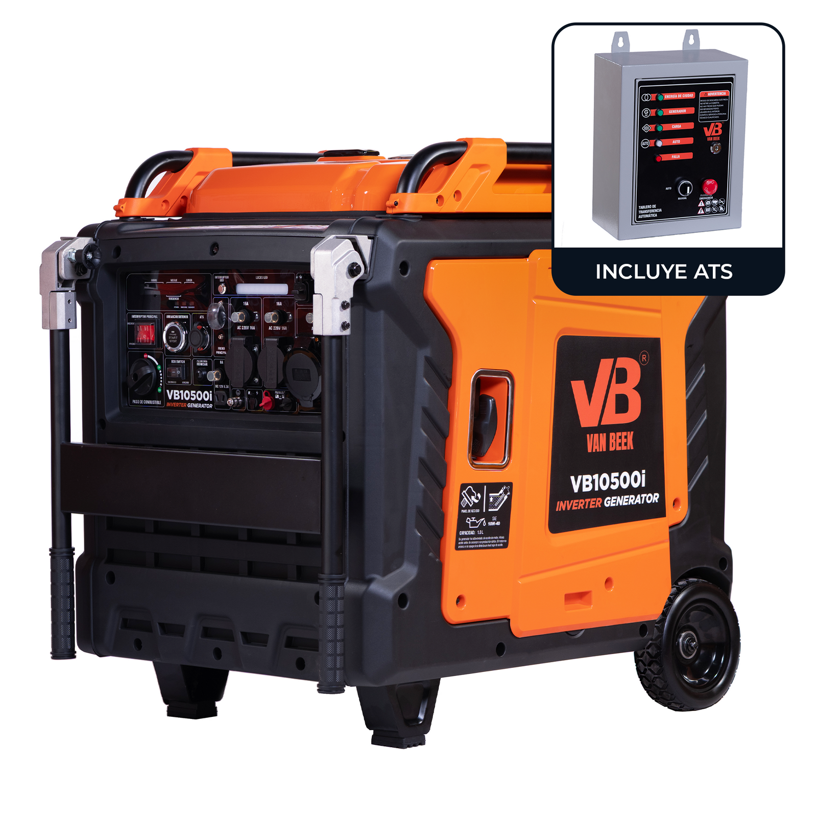 PREVENTA Pack Generador 10.5Kva Inverter con control remoto + ATS incl ...