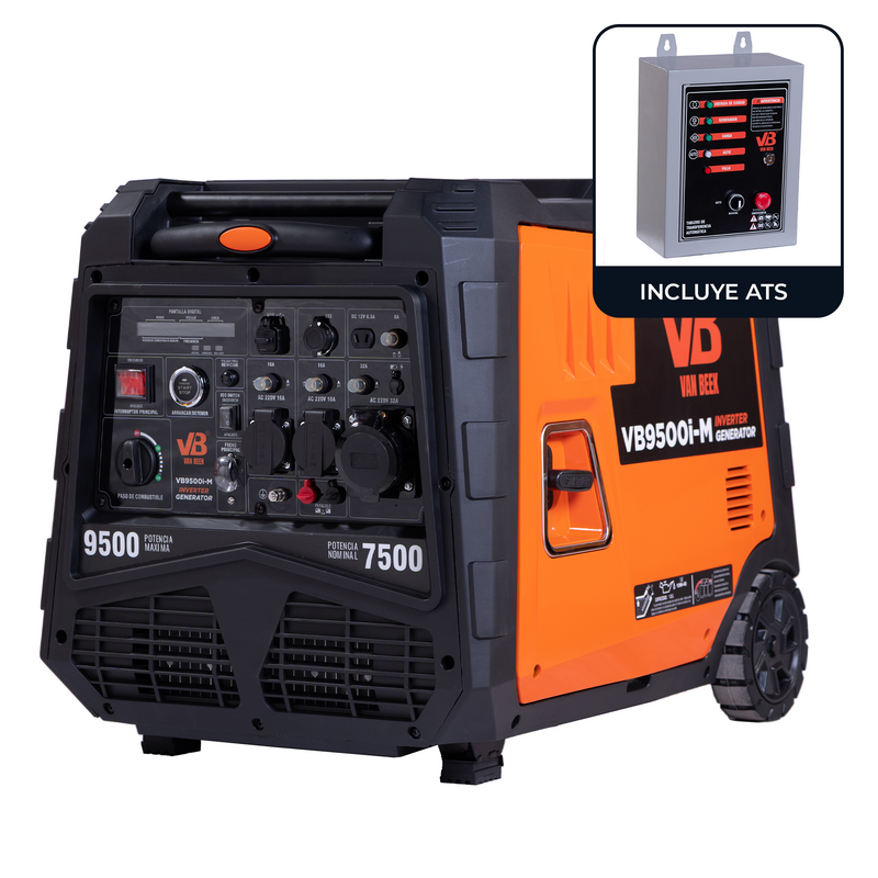 Pack Generador 9.5Kva Inverter van Beek + ATS incluido