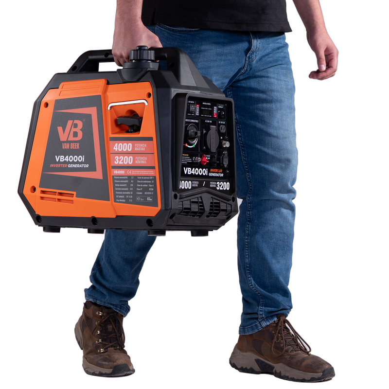 Generador eléctrico Inverter 4.0Kva van Beek ligero y silencioso