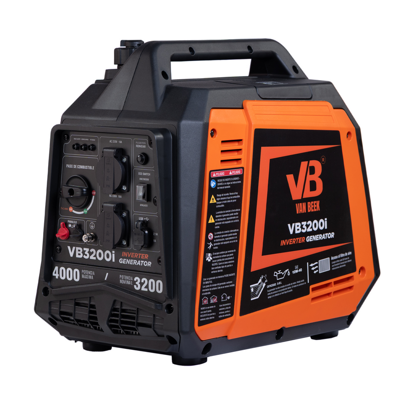 Generador Inverter 3.2Kva van Beek silencioso y ligero