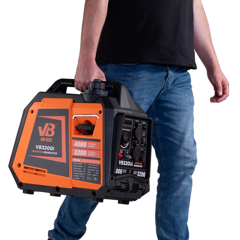 Generador Inverter 3.2Kva van Beek silencioso y ligero