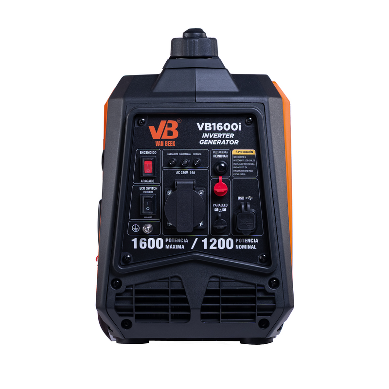 Generador eléctrico 1.6Kva Inverter van Beek silencioso, práctico y ligero