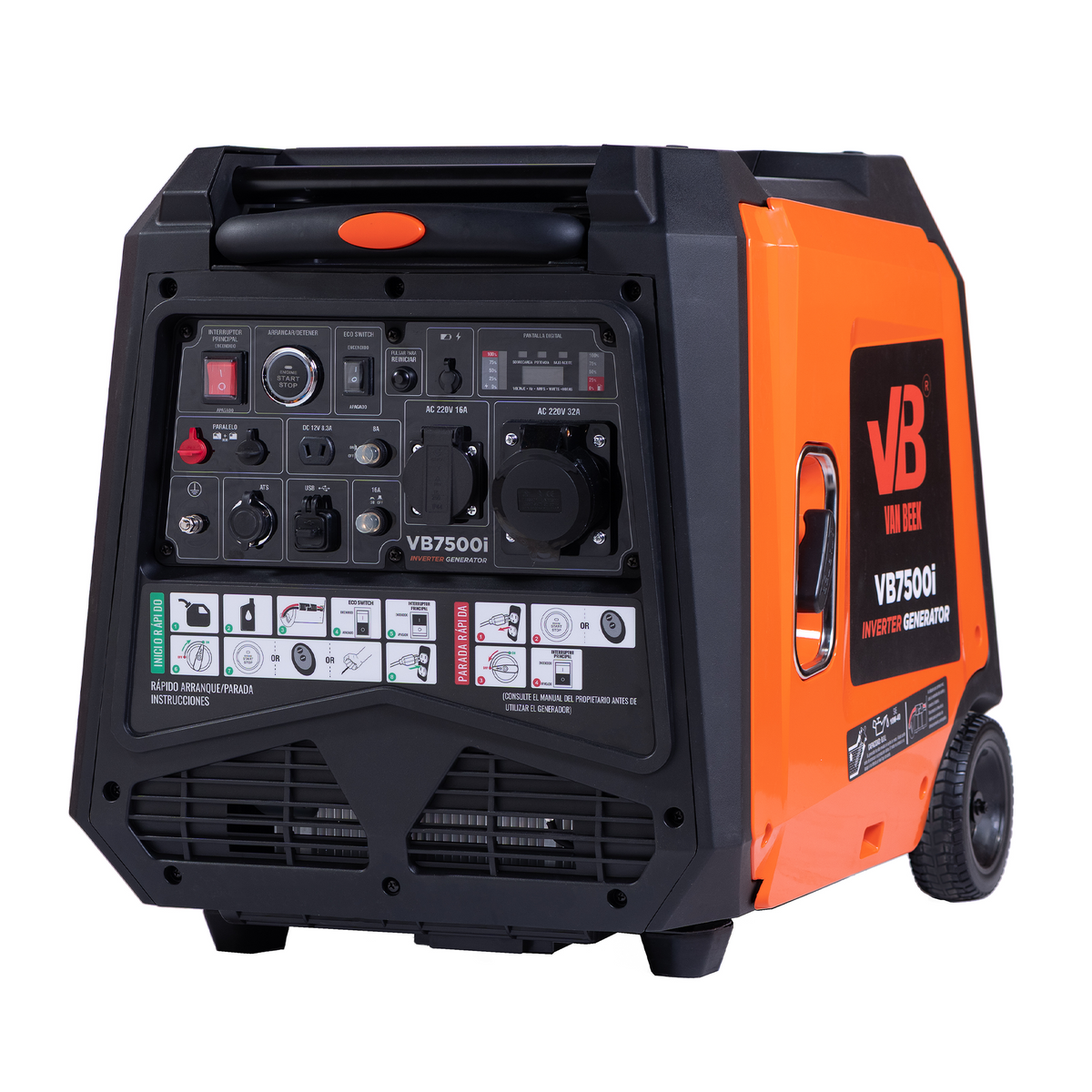 PREVENTA Generador eléctrico van Beek 7.5Kva Inverter silencioso y