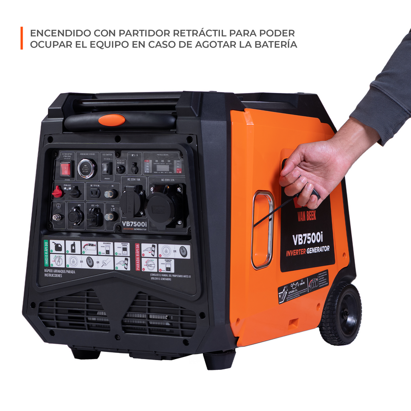 PREVENTA Generador eléctrico van Beek 7.5Kva Inverter silencioso y portátil
