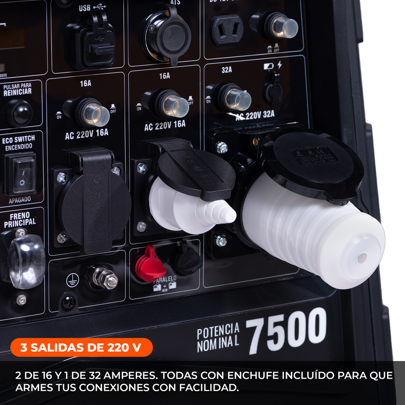 Pack Generador 9.5Kva Inverter van Beek + ATS incluido