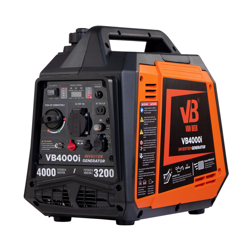 Generador eléctrico Inverter 4.0Kva van Beek ligero y silencioso
