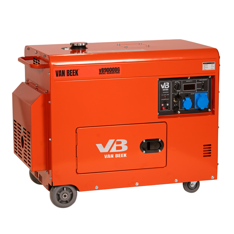 Pack Generador 9.0 Kva a diesel insonorizado monofasico con ATS Modelo vB9000DG-ATS van Beek