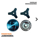 POWER PACK Orilladora Desbrozadora semi-profesional van Beek vB430A + Discos de cortes, Aceite, Gorro y Guantes