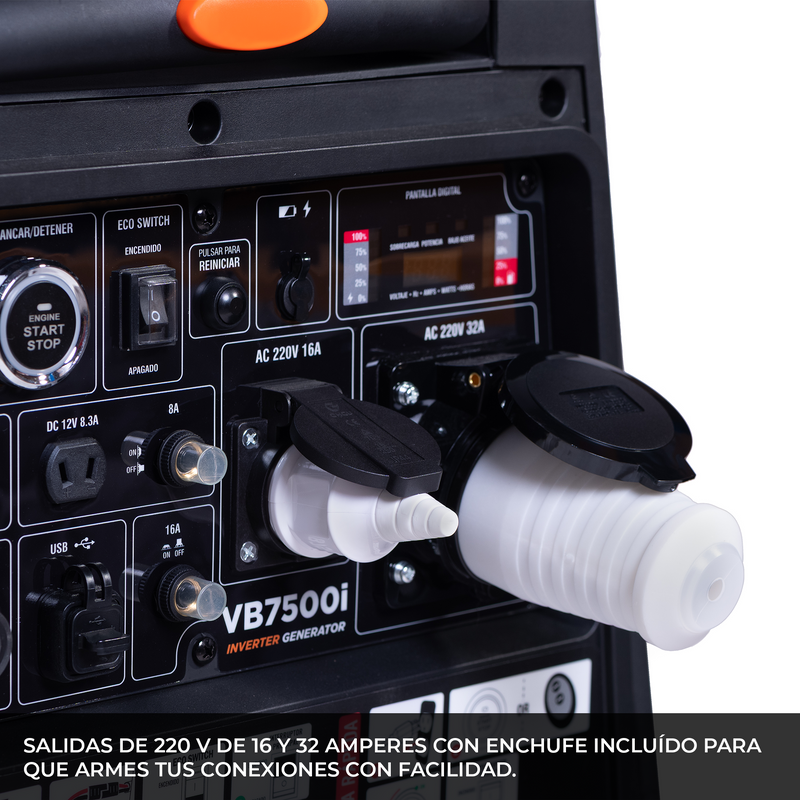 PREVENTA Pack Generador 7.5Kva Inverter monofásico con ATS van Beek