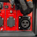 Muestra del conector de corriente del generador eléctrico de 9.0 de Tomahawk. 