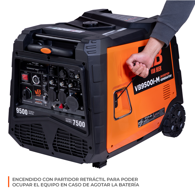 Generador eléctrico van Beek 9.5Kva Inverter silencioso y portátil