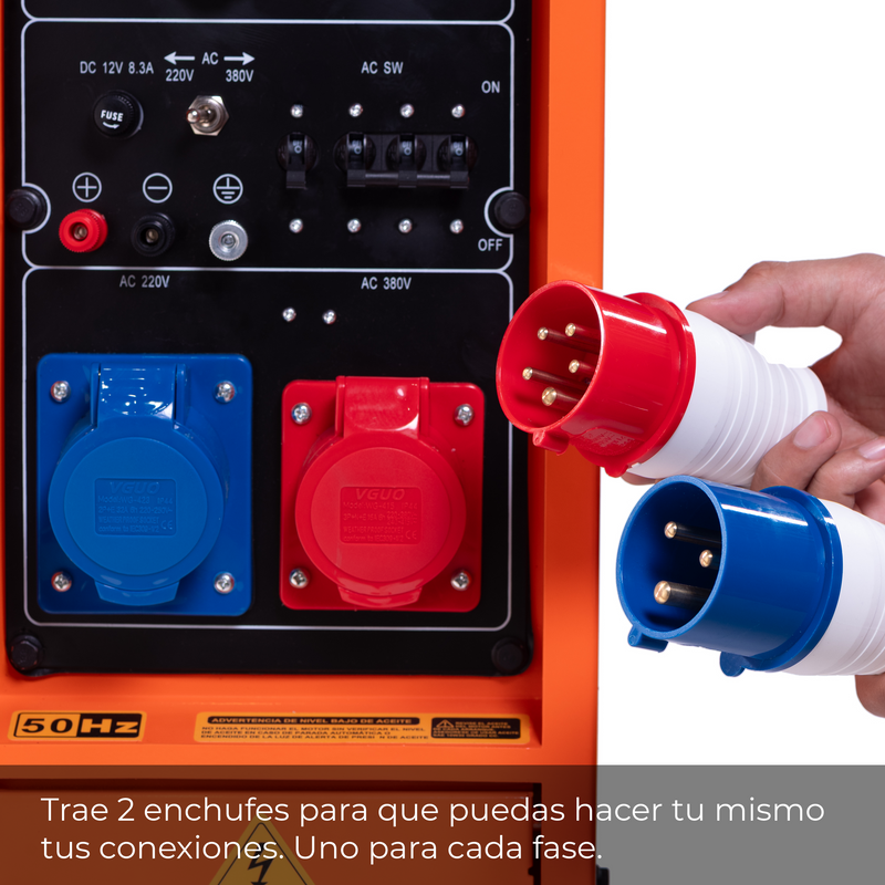 Pack Generador Diésel 9.0 kVA Insonorizado con ATS Monofásico/Trifásico van Beek vB9000DG