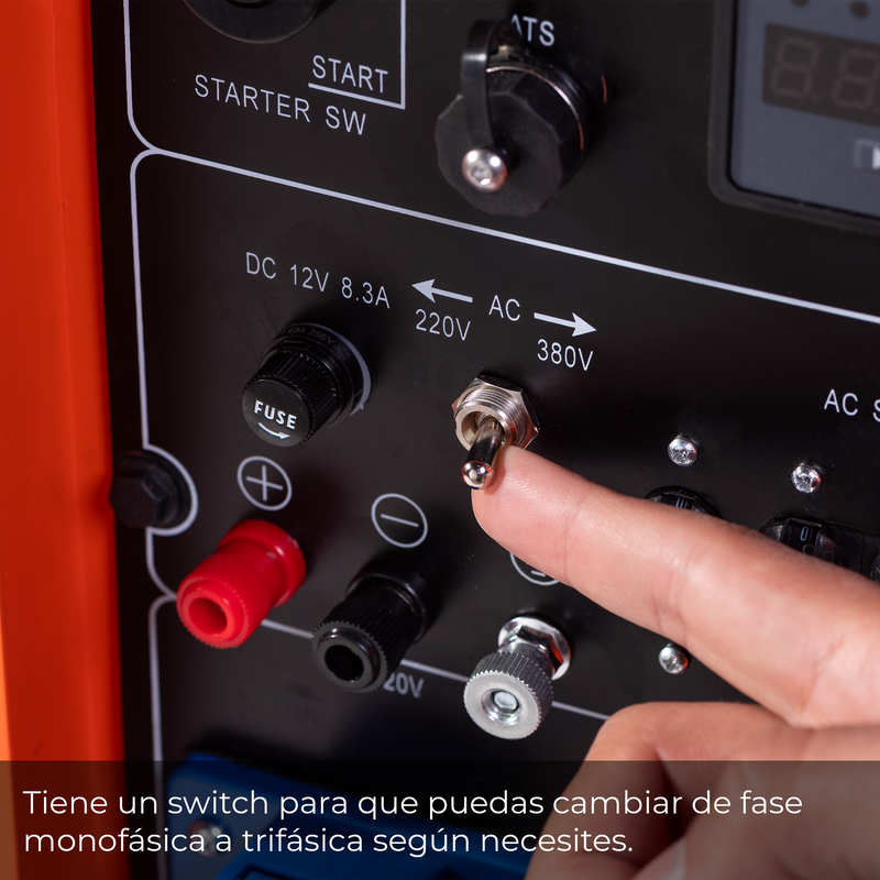 Pack Generador Diésel 7.0 Kva insonorizado con ATS Monofásico/Trifásico van Beek vB7000DG