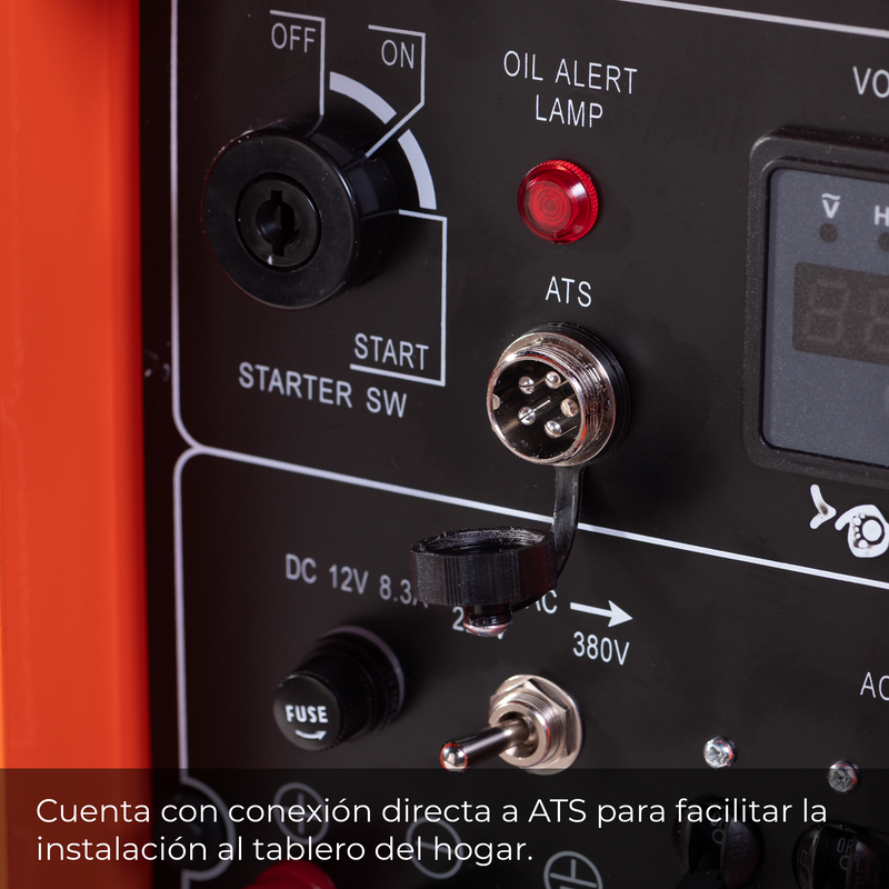 Pack Generador Diésel 9.0 kVA Insonorizado con ATS Monofásico/Trifásico van Beek vB9000DG