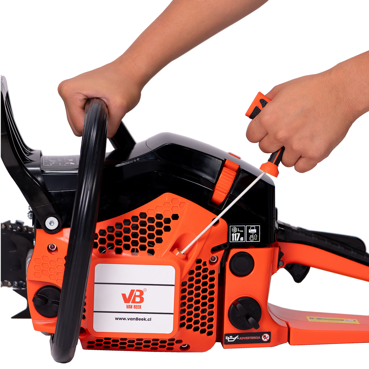 Motosierra a Gasolina 18” van Beek | Modelo MSvB4500