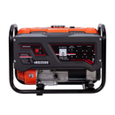 Generador eléctrico 3.5kVA van Beek modelo vBG3500 color naranja con partida manual sobre fondo blanco.