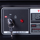 Detalle del panel de encendido con llave del Generador Eléctrico 8.0Kva Tomahawk con partida eléctrica.