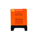 Vista trasera del generador eléctrico diésel van Beek de 15Kva insonorizado, ideal para faenas y respaldo eléctrico continuo.