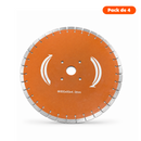 Disco diamantado de 50 cm del pack de 4 para cortadora de concreto van Beek vB500