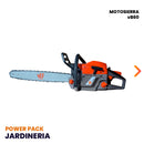 POWER PACK PODA 3 - Minisierra eléctrica de 252W y Largo de la espada 10.1cm Modelo vBSE4 + Motosierra 2 Tiempos de 22" de largo con sistema anti vibración Modelo vB60 van Beek