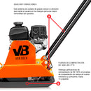 Fotografía de lateral de un equipo para pavimentos van Beek.