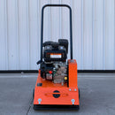 Foto de enfrente de un equipo de compactación de pavimentos de van Beek.