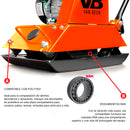 Muestra de una pieza de compactación en van Beek de Santiago de Chile.