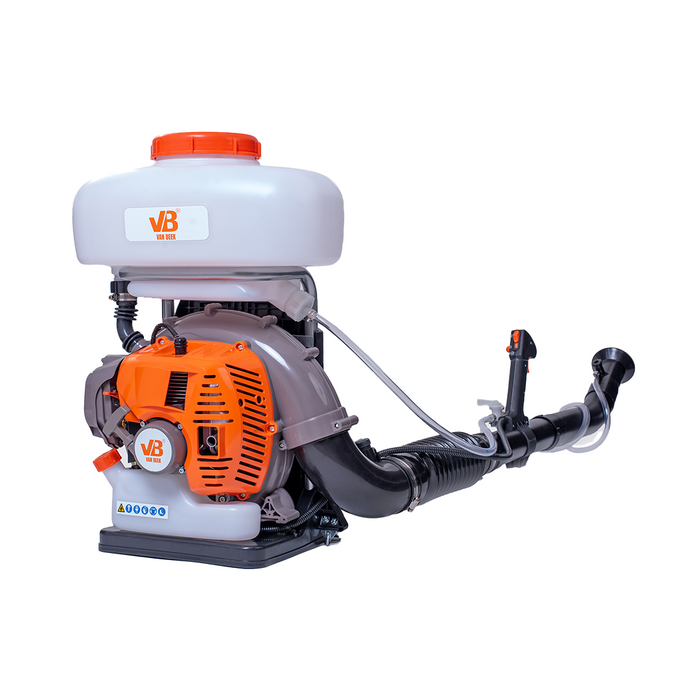 Motopulverizadora van Beek 3vB-14B de 9 metros de alcance para árboles y cultivos