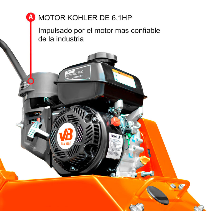 Fotografía de la portada del manual de la Placa compactadora marca van Beek en Chile.