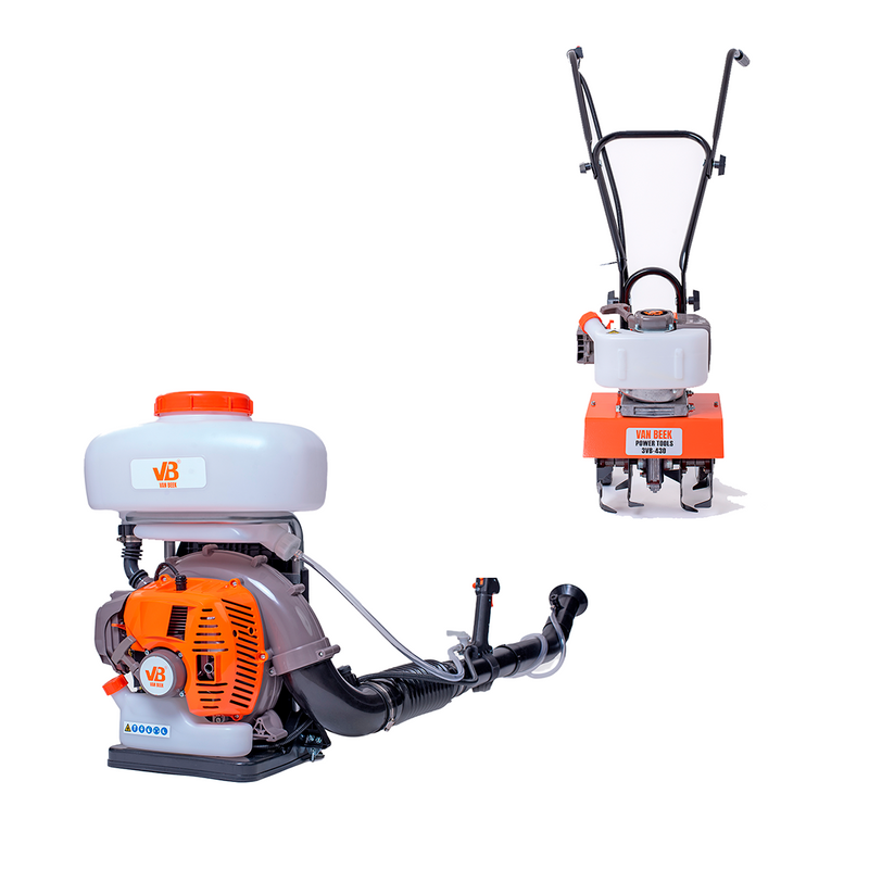 Pack Motocultivador van Beek 3vB430 + Motopulverizadora van Beek 3vB-14T