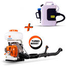 Motopulverizadora van Beek 3vB-14T TURBO BOOST - Nebulizador ULV eléctrico Guskiner GM1506E