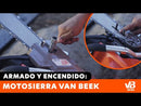 POWER PACK PODA 3 - Minisierra eléctrica de 252W y Largo de la espada 10.1cm Modelo vBSE4 + Motosierra 2 Tiempos de 22" de largo con sistema anti vibración Modelo vB60 van Beek