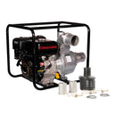 Motobomba de agua Tomahawk TW4 de 4” a gasolina con kit de accesorios incluidos, diseñada para bombeo de grandes volúmenes en Chile.