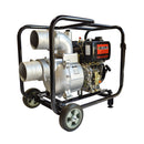 Motobombas Tomahawk TW6 de alta capacidad con ruedas para transporte, ideal para aplicaciones industriales y agrícolas exigentes en Chile.