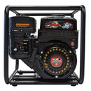 Vista lateral del motor Tomahawk 6.5 HP de la motobomba TW-2, diseñado para alto rendimiento en bombeo de agua en aplicaciones exigentes.