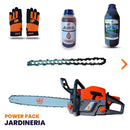 POWER PACK Motosierra 2 Tiempos de 22" de largo con sistema anti vibración Modelo vB60 van Beek + 3 Cadenas